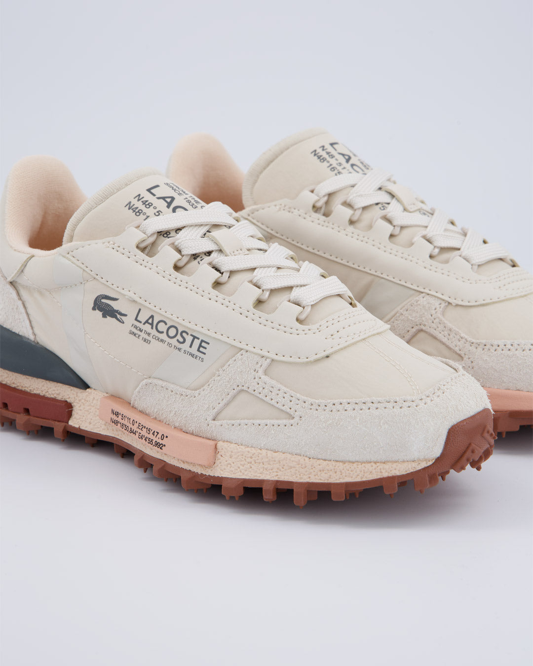 Lacoste Elite Crema Mujer