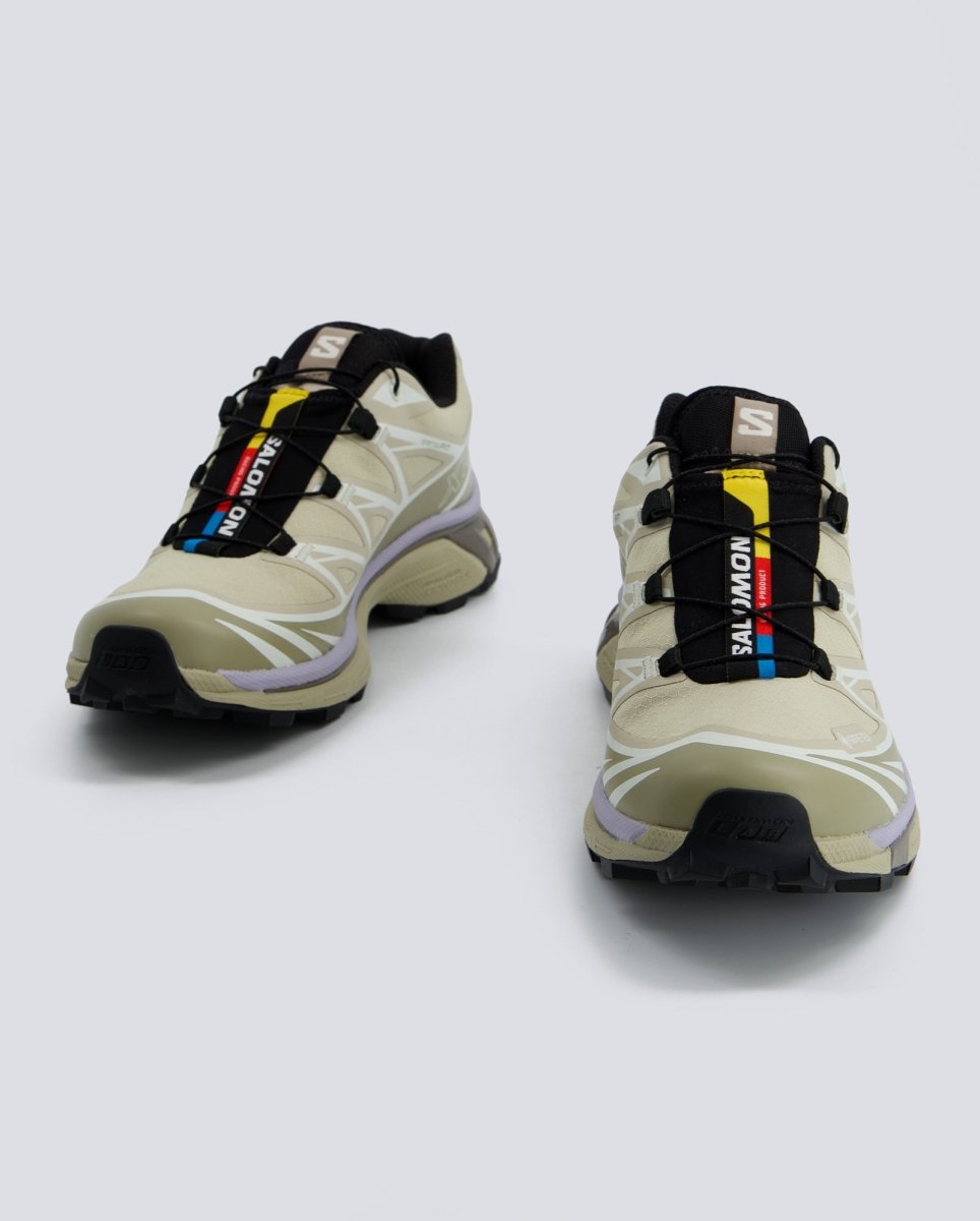 Salomon XT-6 GTX Verde Y Lila Mujer