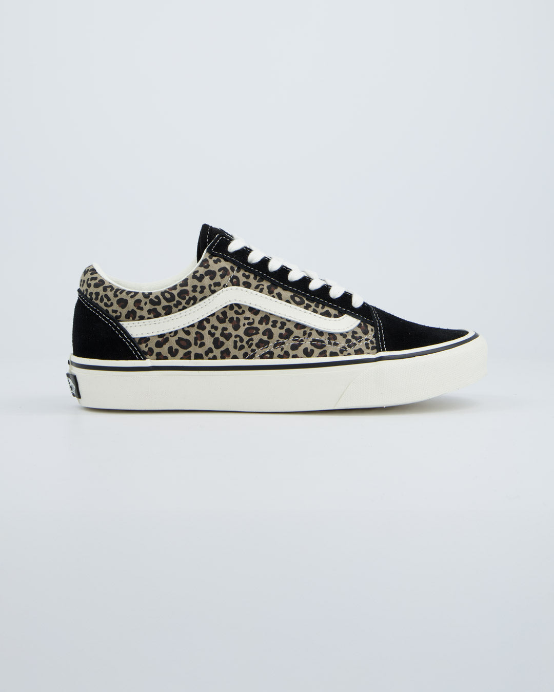 Vans Old Skool Negro Leopardo Mujer