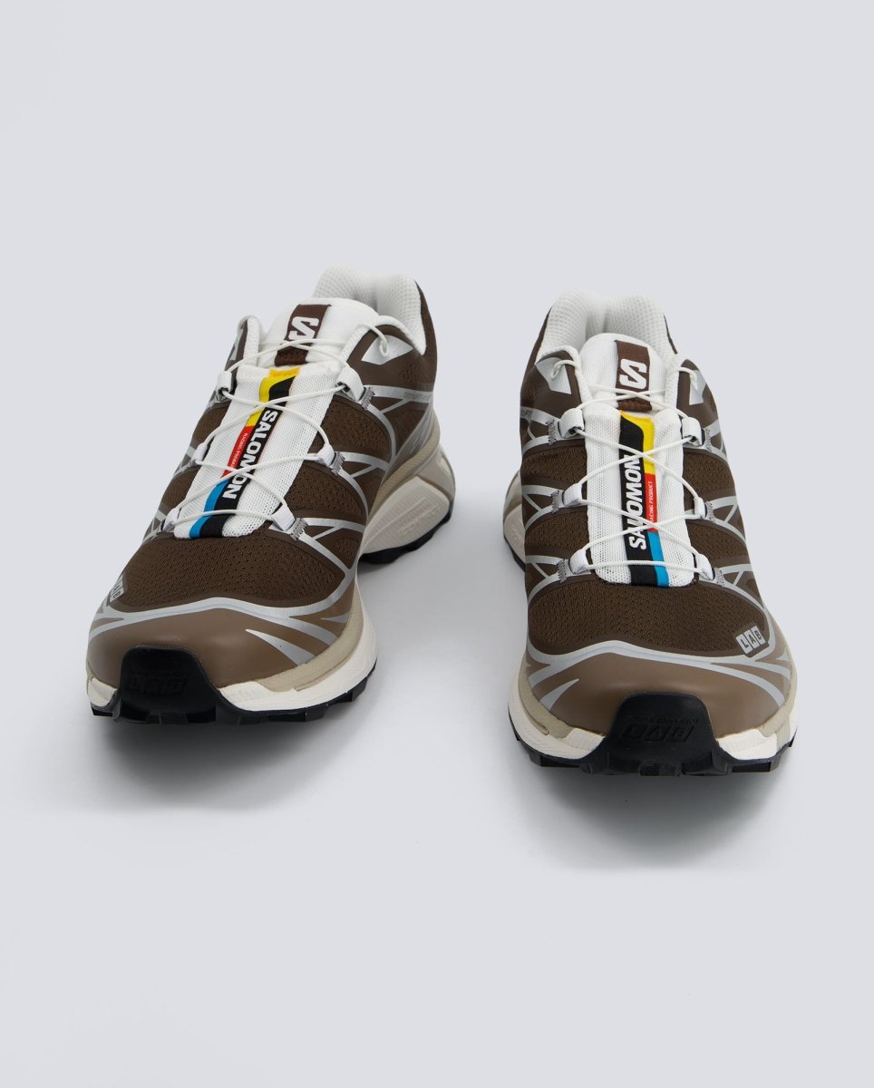Salomon XT-6 Marrón y Plateado Mujer