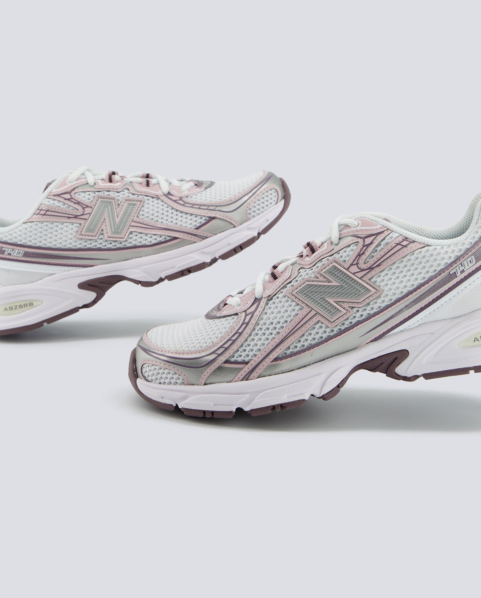 New Balance 740 Blanco y Rosa Mujer