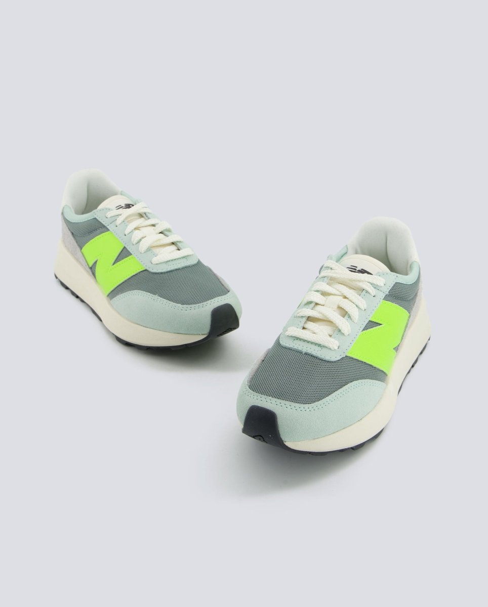 New Balance 370 Gris Y Amarillo Mujer