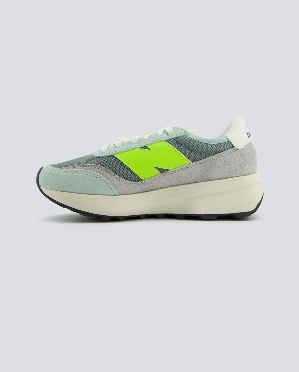 New Balance 370 Gris Y Amarillo Mujer