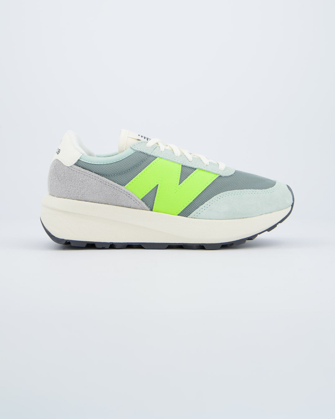 New Balance 370 Gris Y Amarillo Mujer