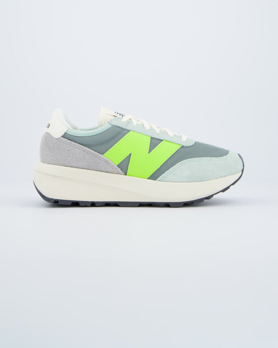 New Balance 370 Gris Y Amarillo Mujer