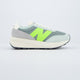 New Balance 370 Gris Y Amarillo Mujer