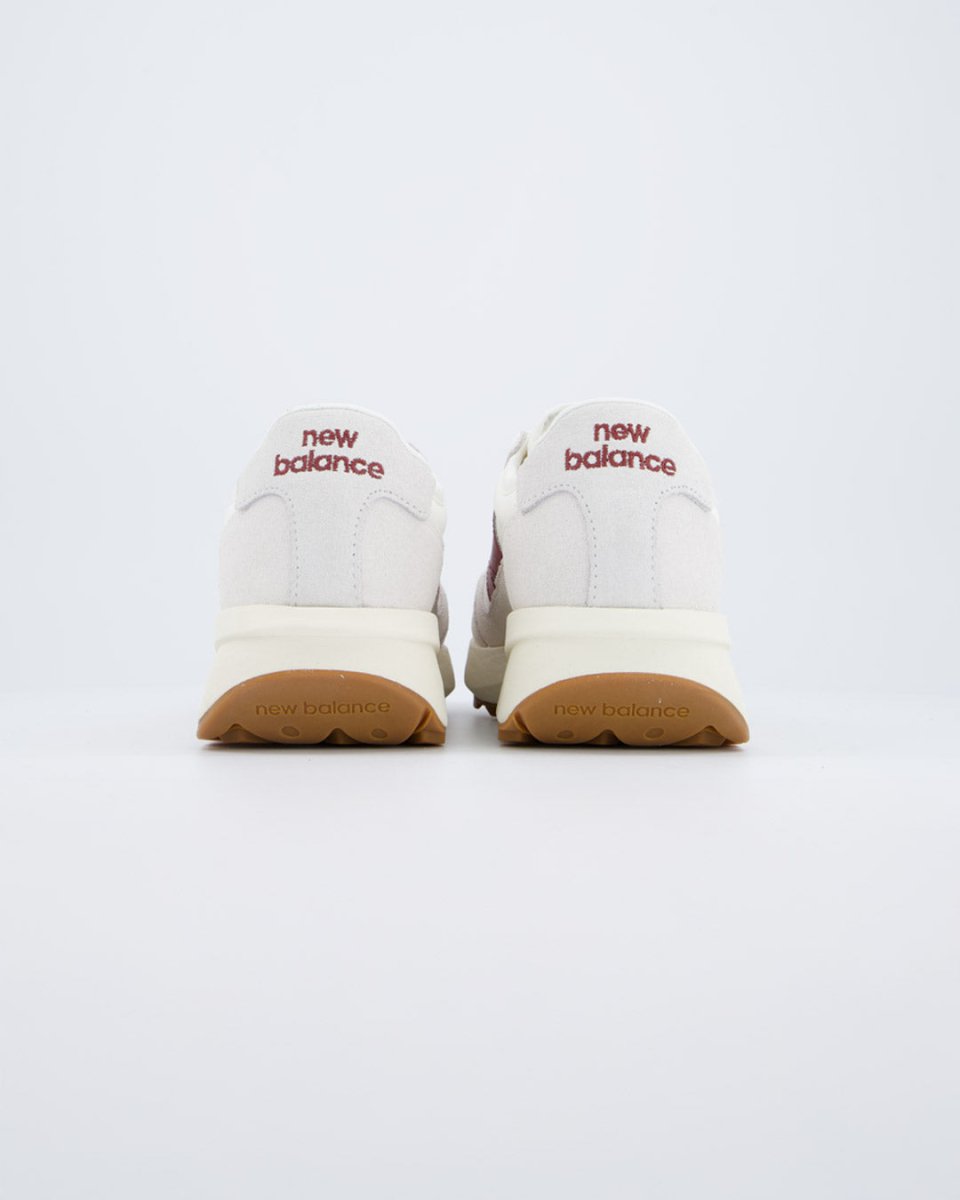 New Balance 370 Blanco Y Rojo Mujer