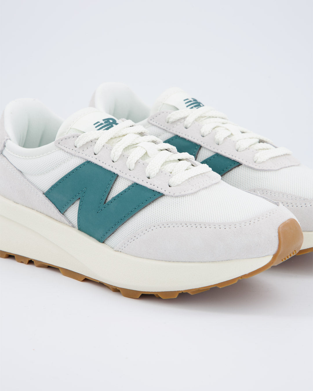 New Balance 370 Blanco Y Verde Mujer
