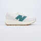New Balance 370 Blanco Y Verde Mujer