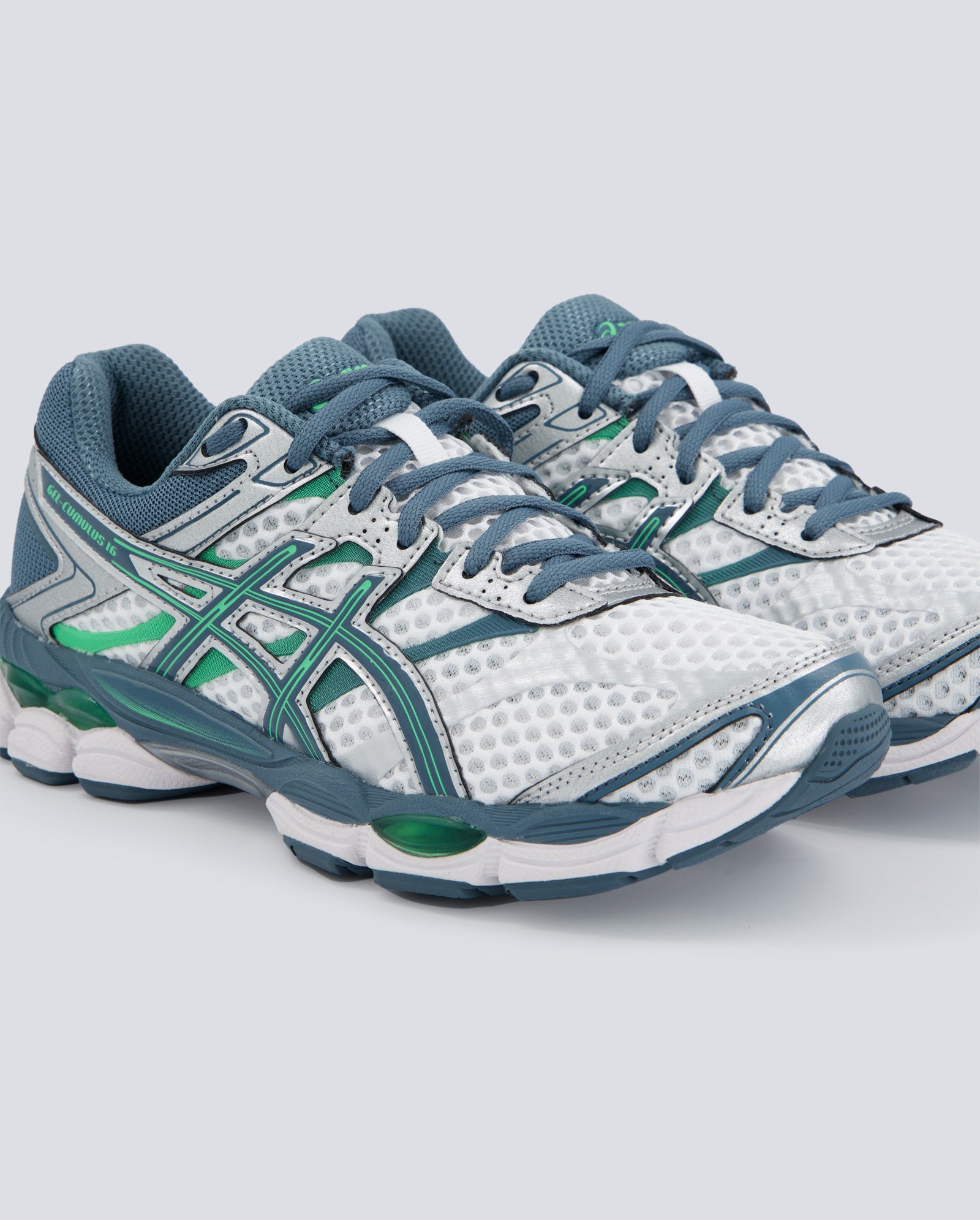 Asics Gel Cumulus Verde Y Gris Hombre