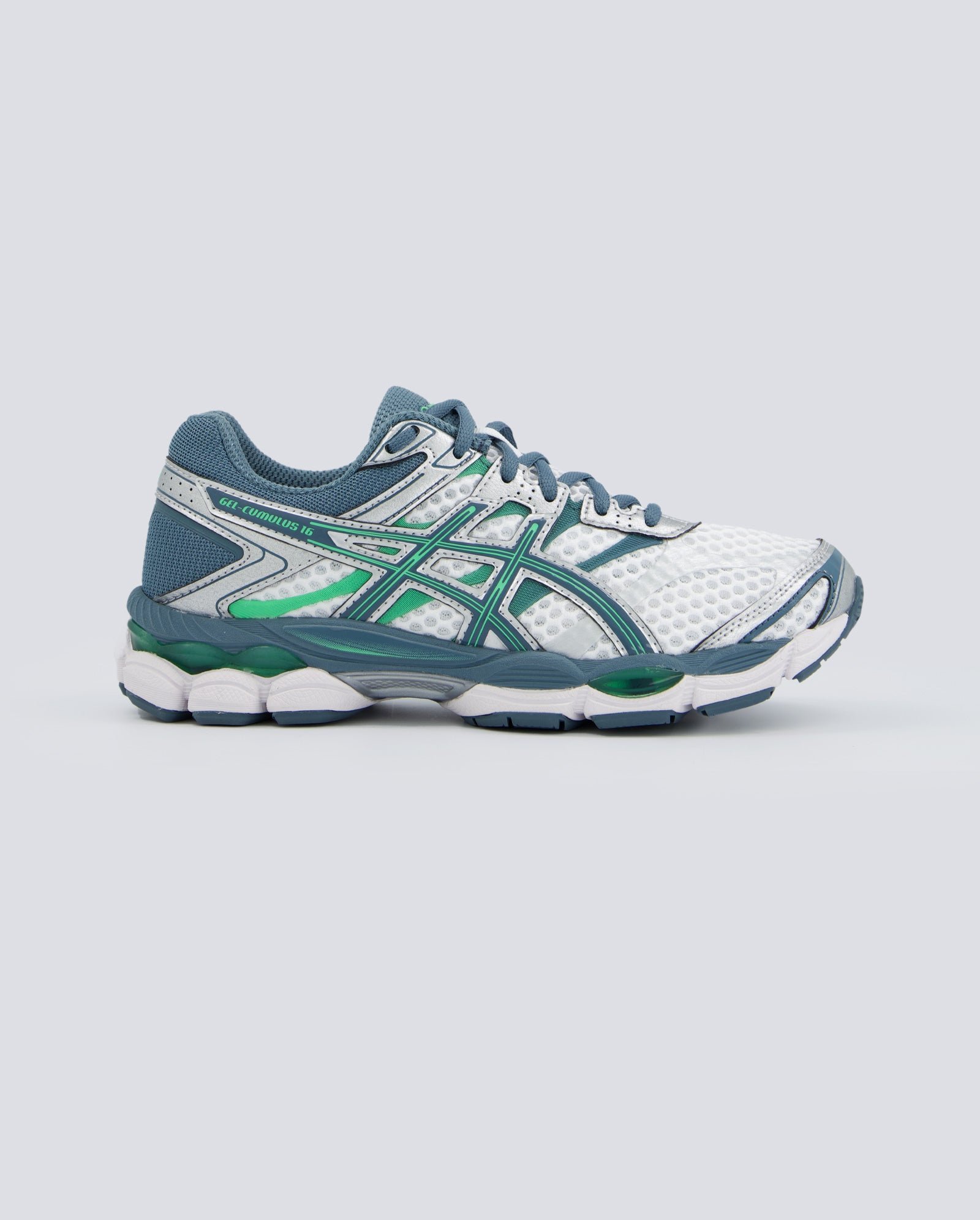 Asics Gel Cumulus Verde Y Gris Hombre