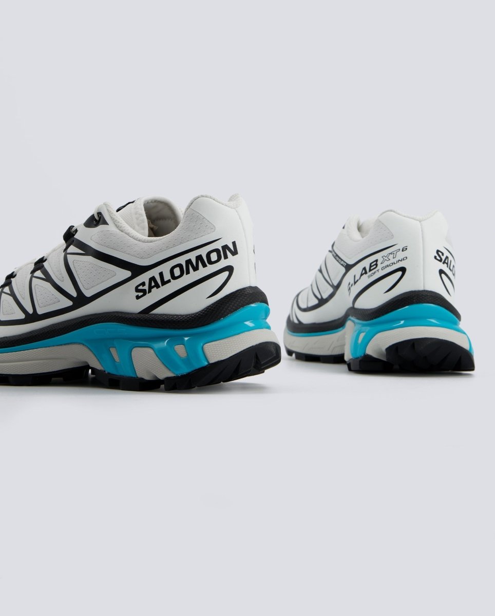 Salomon XT-6 Negro Blanco Azul Mujer