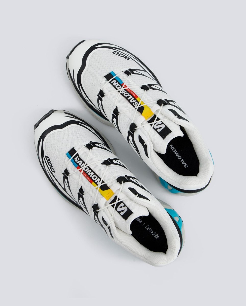 Salomon XT-6 Negro Blanco Azul Mujer