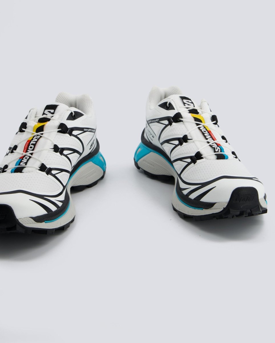 Salomon XT-6 Negro Blanco Azul Mujer