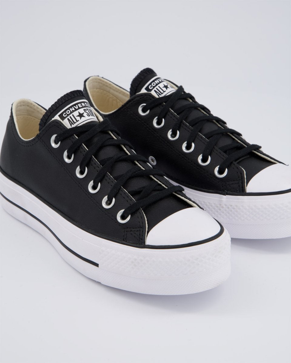 Converse All Star Lift Leather Low Negro Mujer