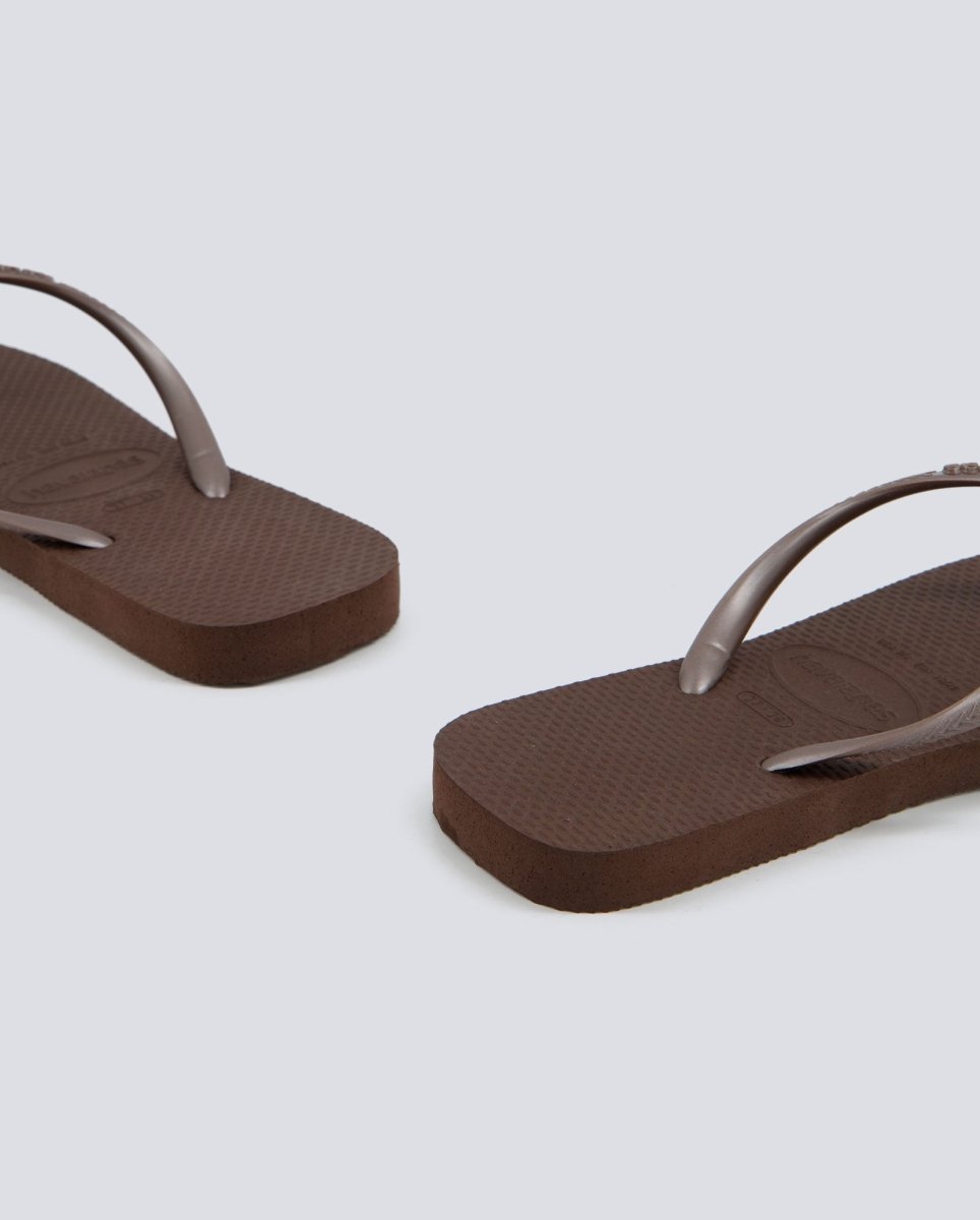 Havaianas Slim Square Marrón Mujer