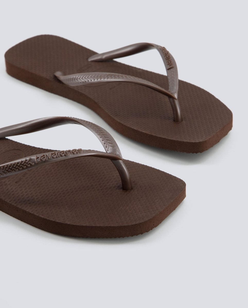 Havaianas Slim Square Marrón Mujer
