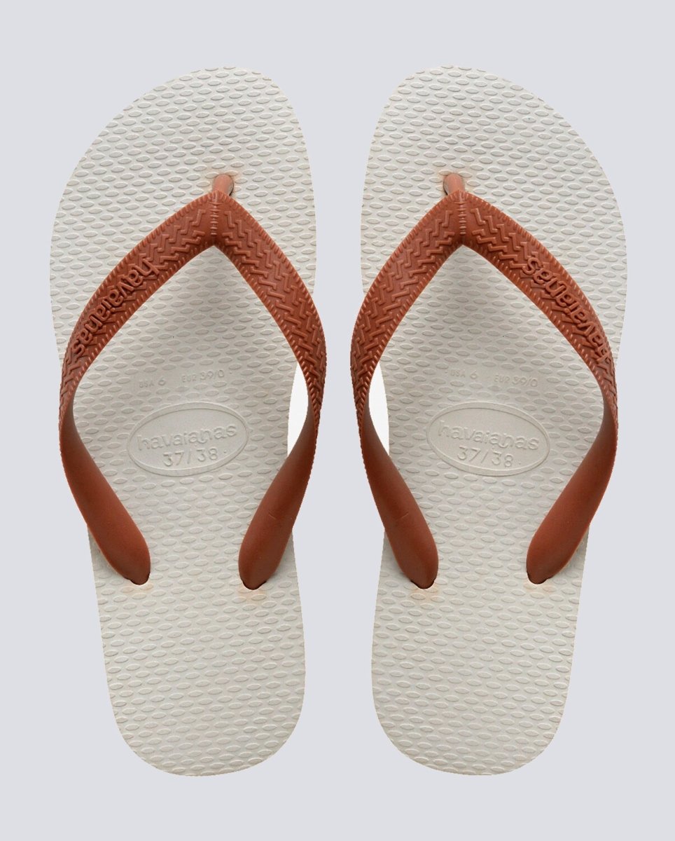 Havaianas Tradi 2.0 Blancas y Marrones Mujer