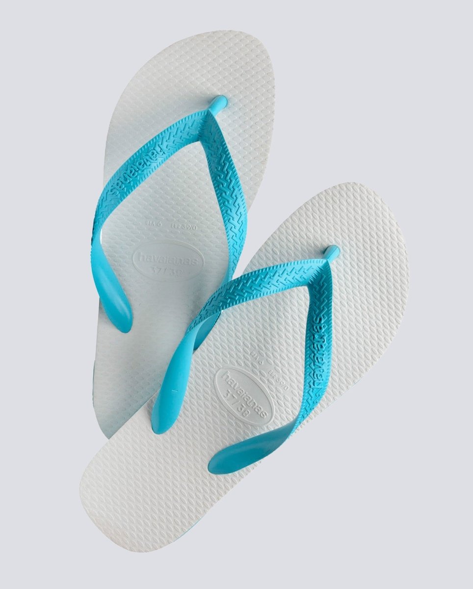 Havaianas Tradi 2.0 Blancas y Azules Mujer