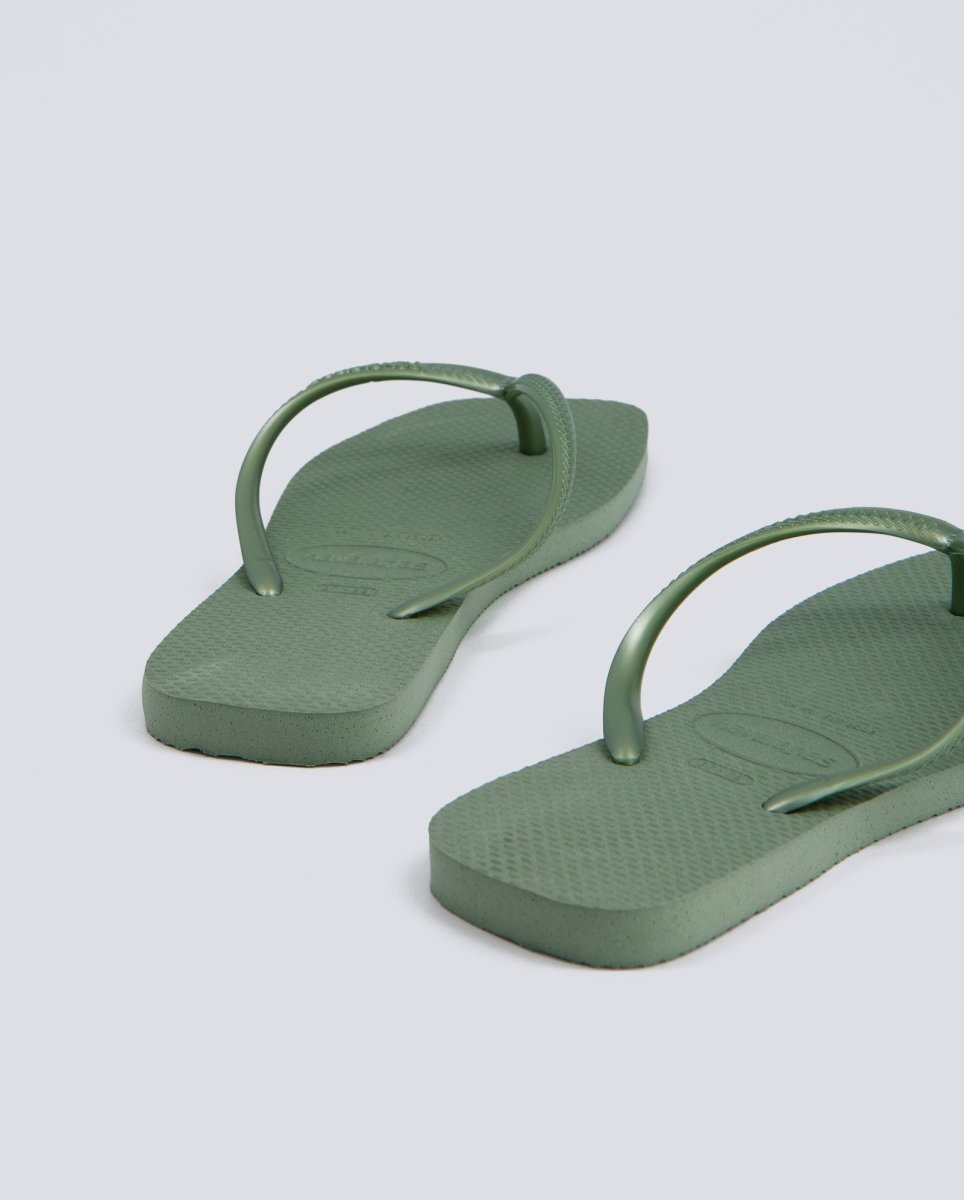 Havaianas Slim Square Verde Mujer