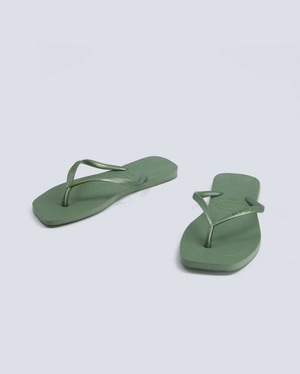 Havaianas Slim Square Verde Mujer