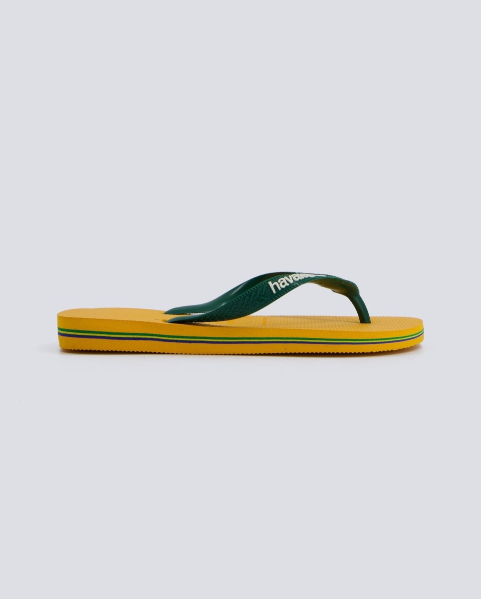 Havaianas Brasil Logo Amarillo Mujer
