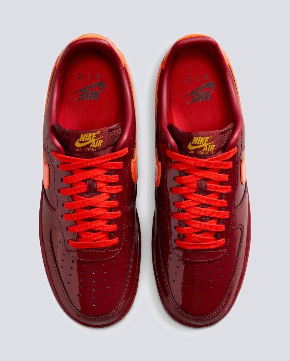 Nike Air Force 1 Low Patent Leather Rojo Hombre