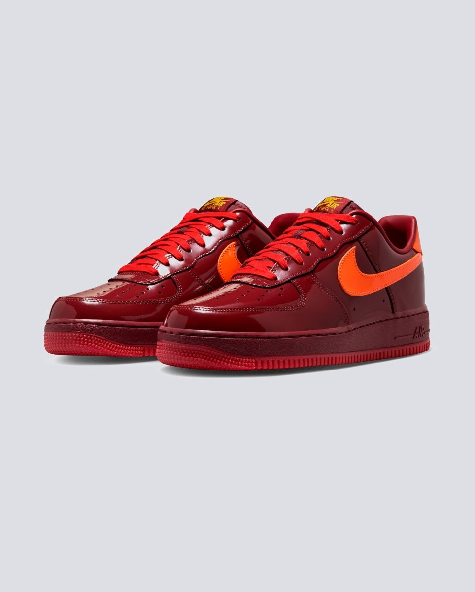 Nike Air Force 1 Low Patent Leather Rojo Hombre