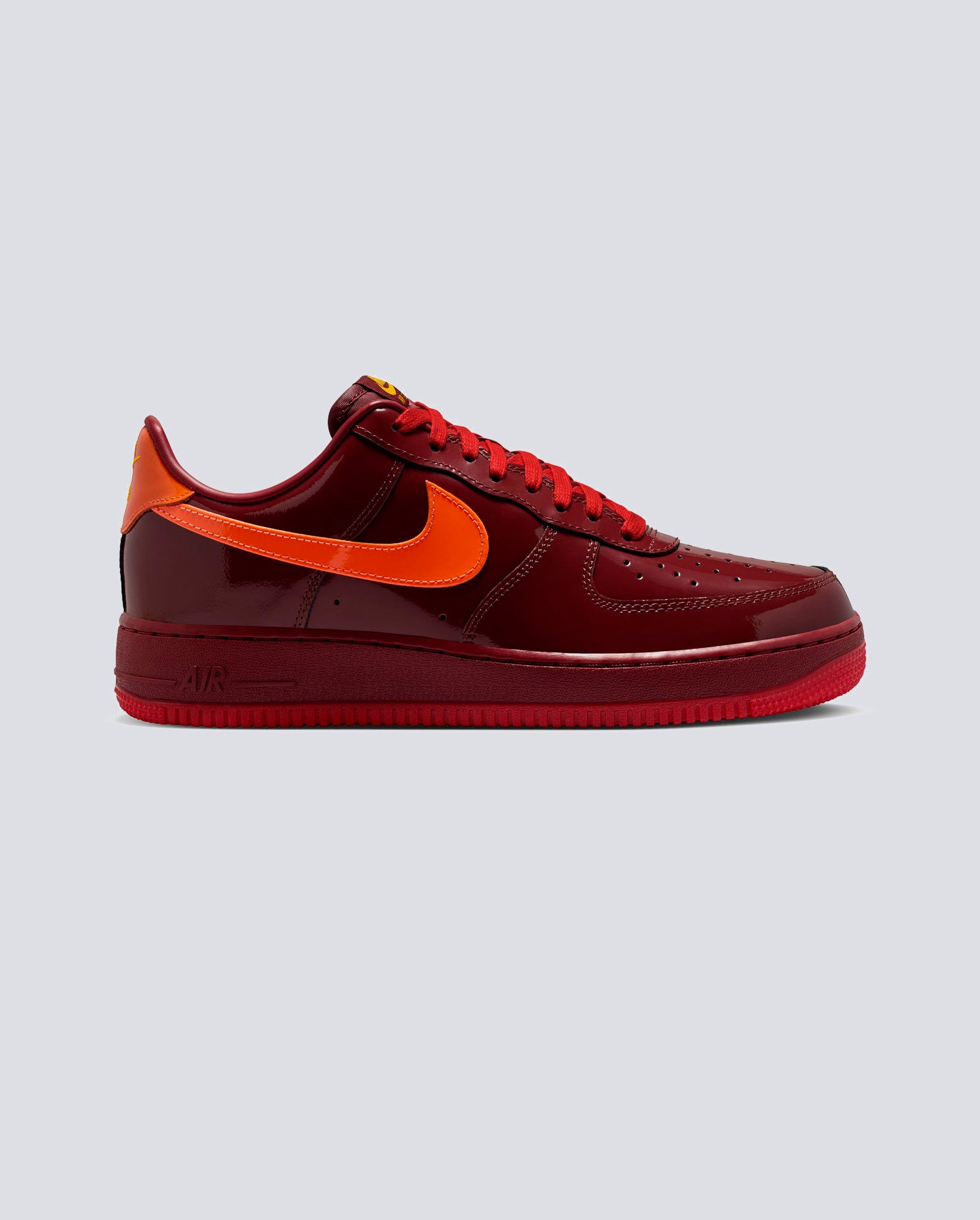 Nike Air Force 1 Low Patent Leather Rojo Hombre