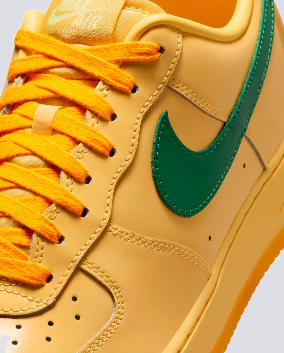 Nike Air Force 1 Low Patente Leather Amarillo Hombre