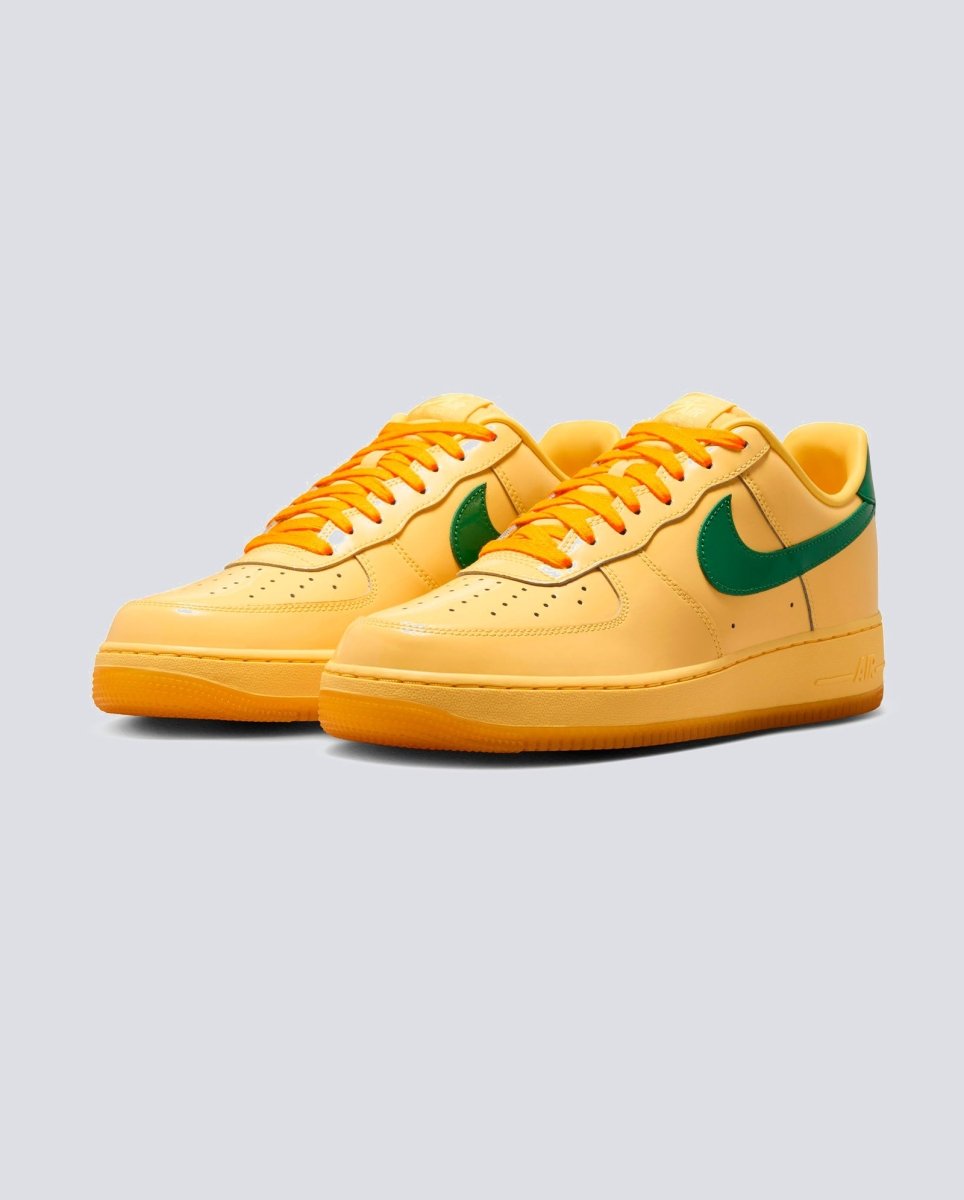 Nike Air Force 1 Low Patente Leather Amarillo Hombre