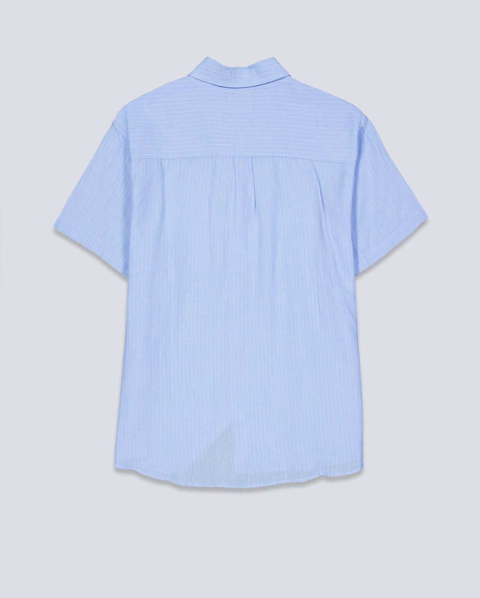 Camisa Obey Barry Azul Hombre