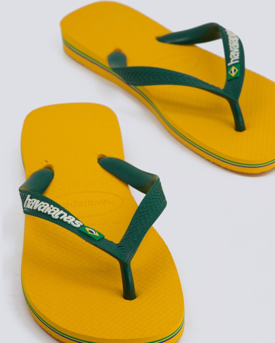 Havaianas Brasil Logo Amarillo Hombre