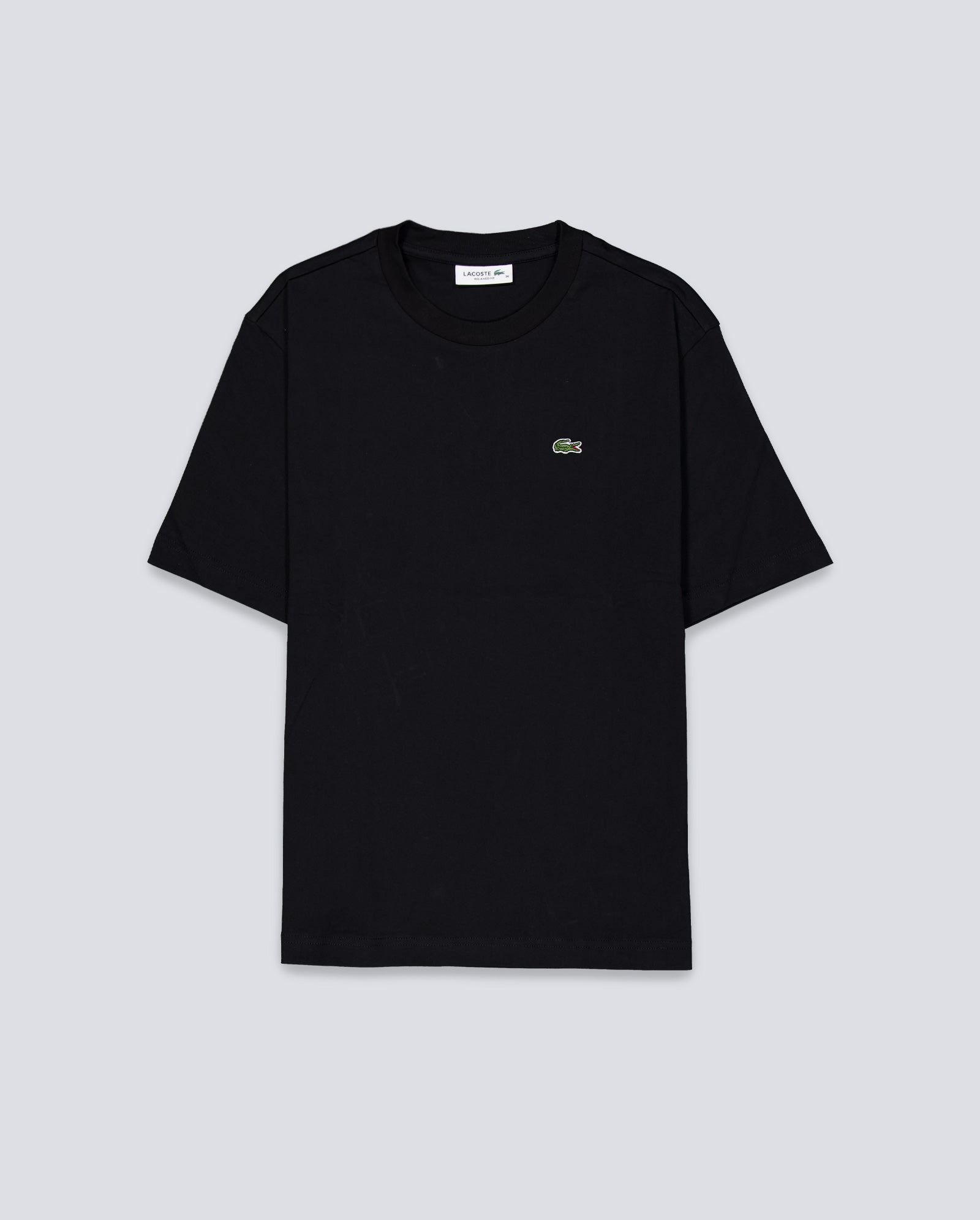 Camiseta Lacoste De Corte Holgado Negro Mujer