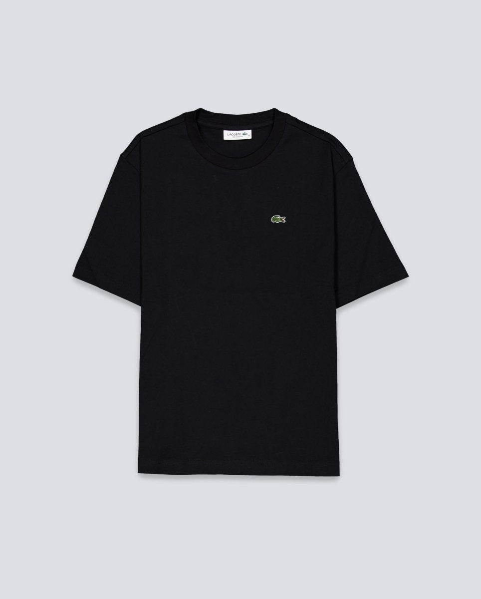 Camiseta Lacoste De Corte Holgado Negro Mujer