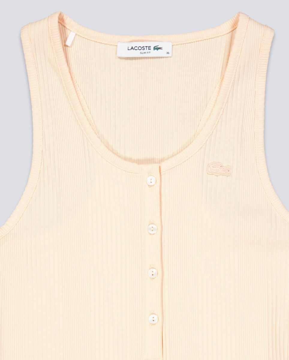 Top De Tirantes Lacoste Beige Mujer
