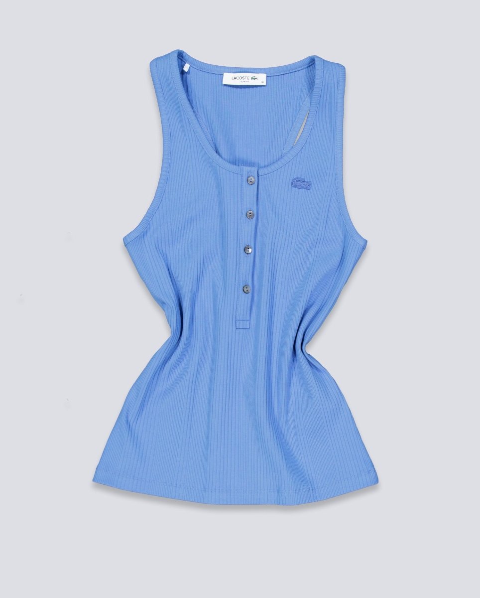 Camiseta Lacoste Azul Mujer