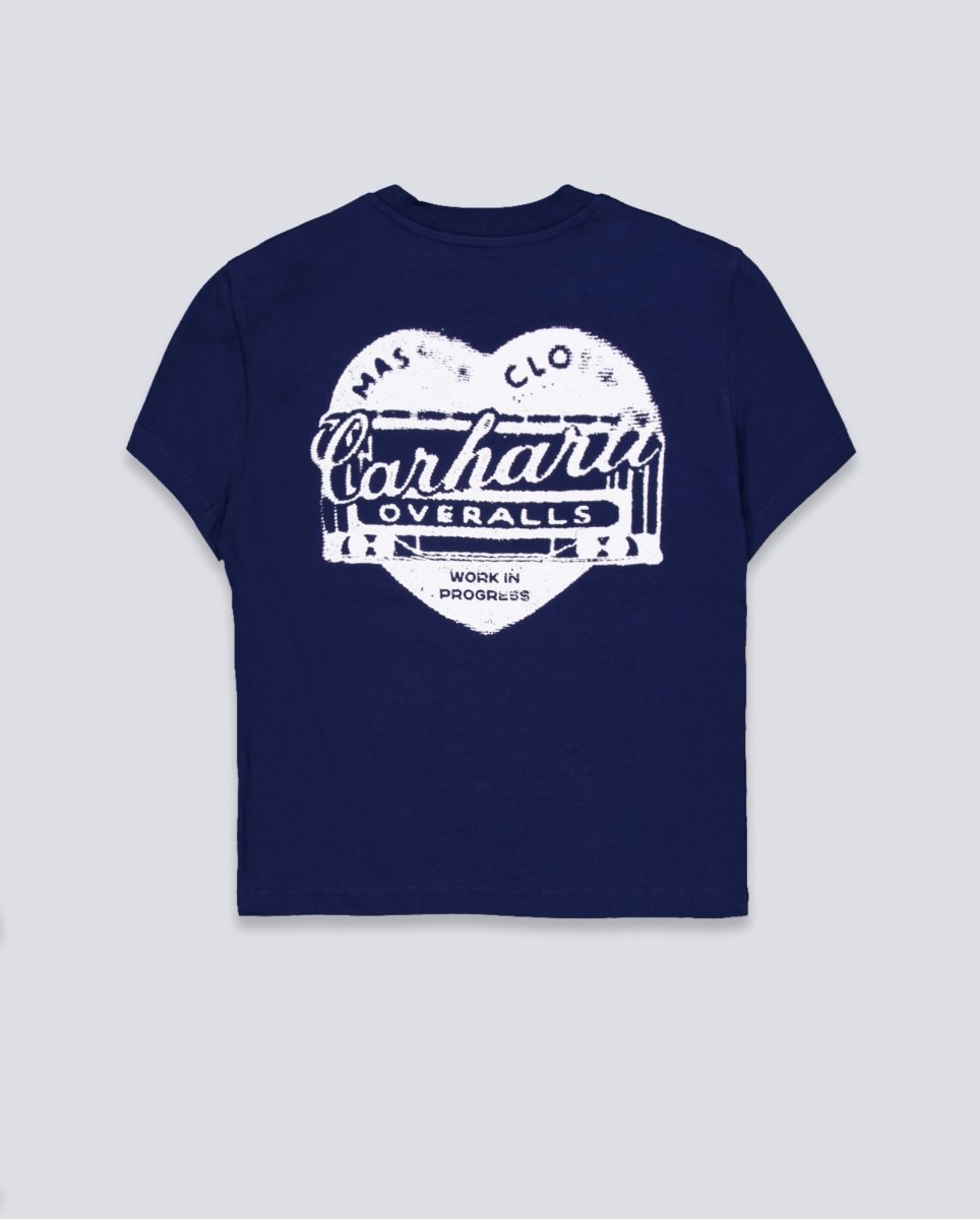 Camiseta Carhartt WIP Garble Azul Mujer