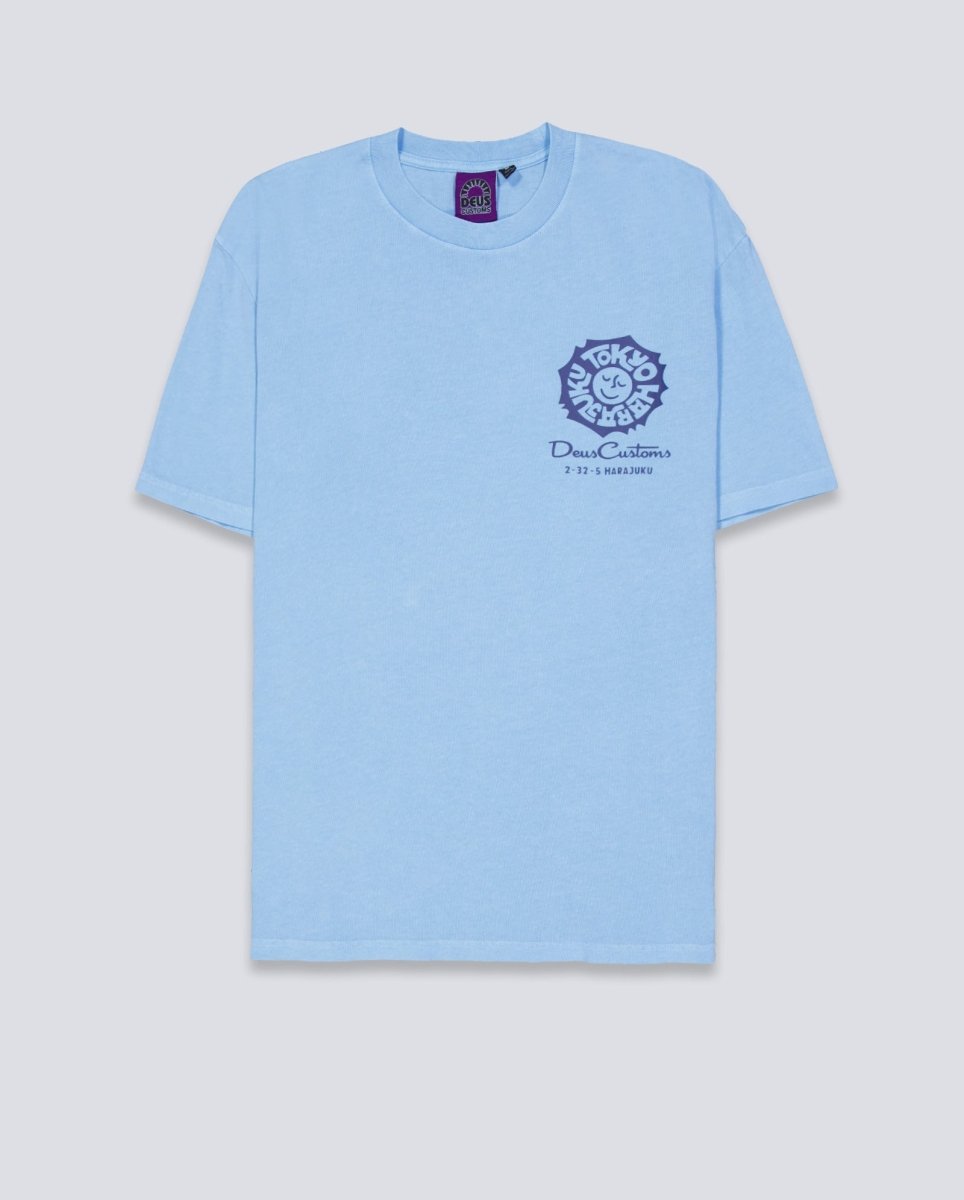Camiseta Deus Tokyo Address Azul Unisex