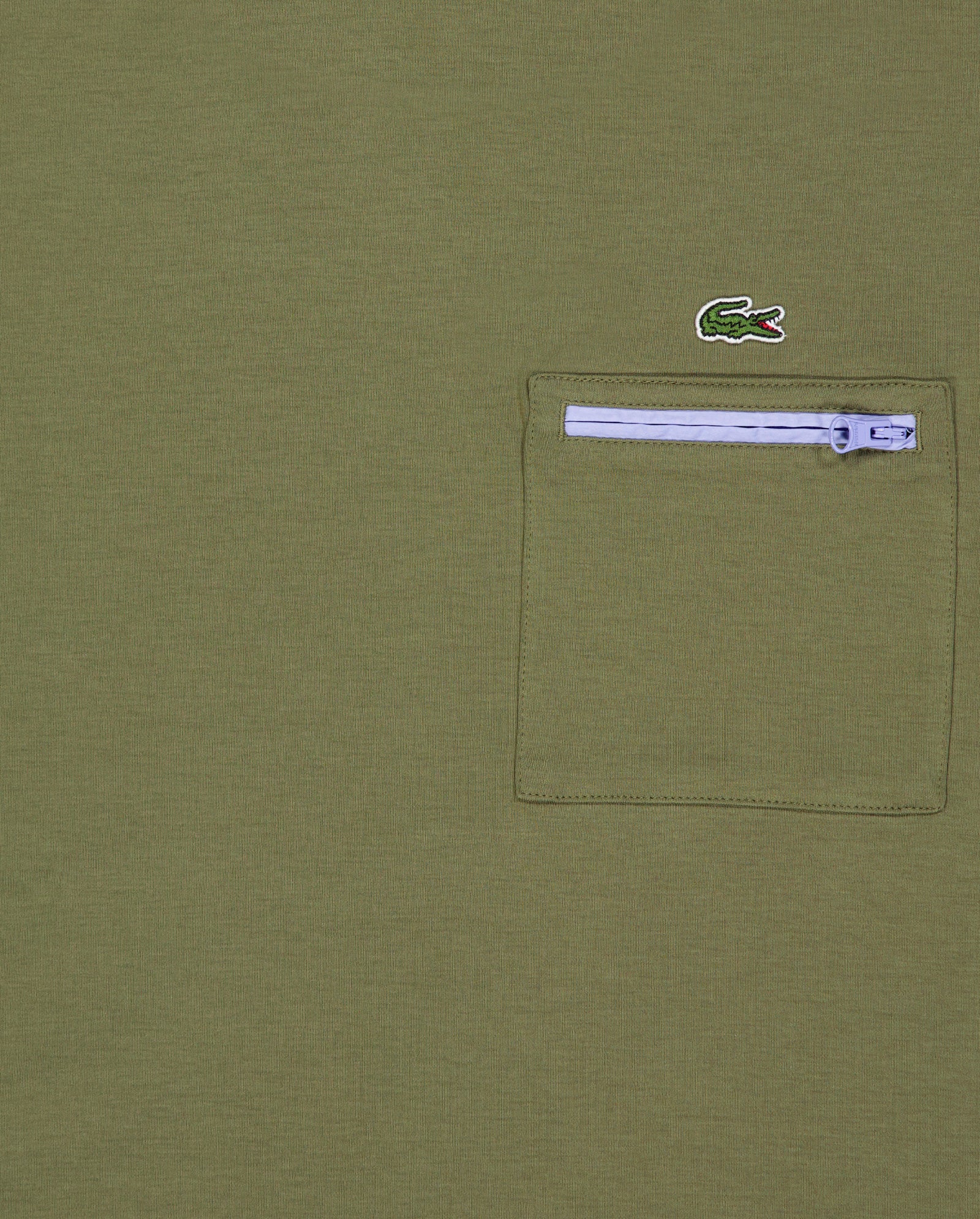 Camiseta Lacoste Oversized Con Bolsillo Verde Mujer