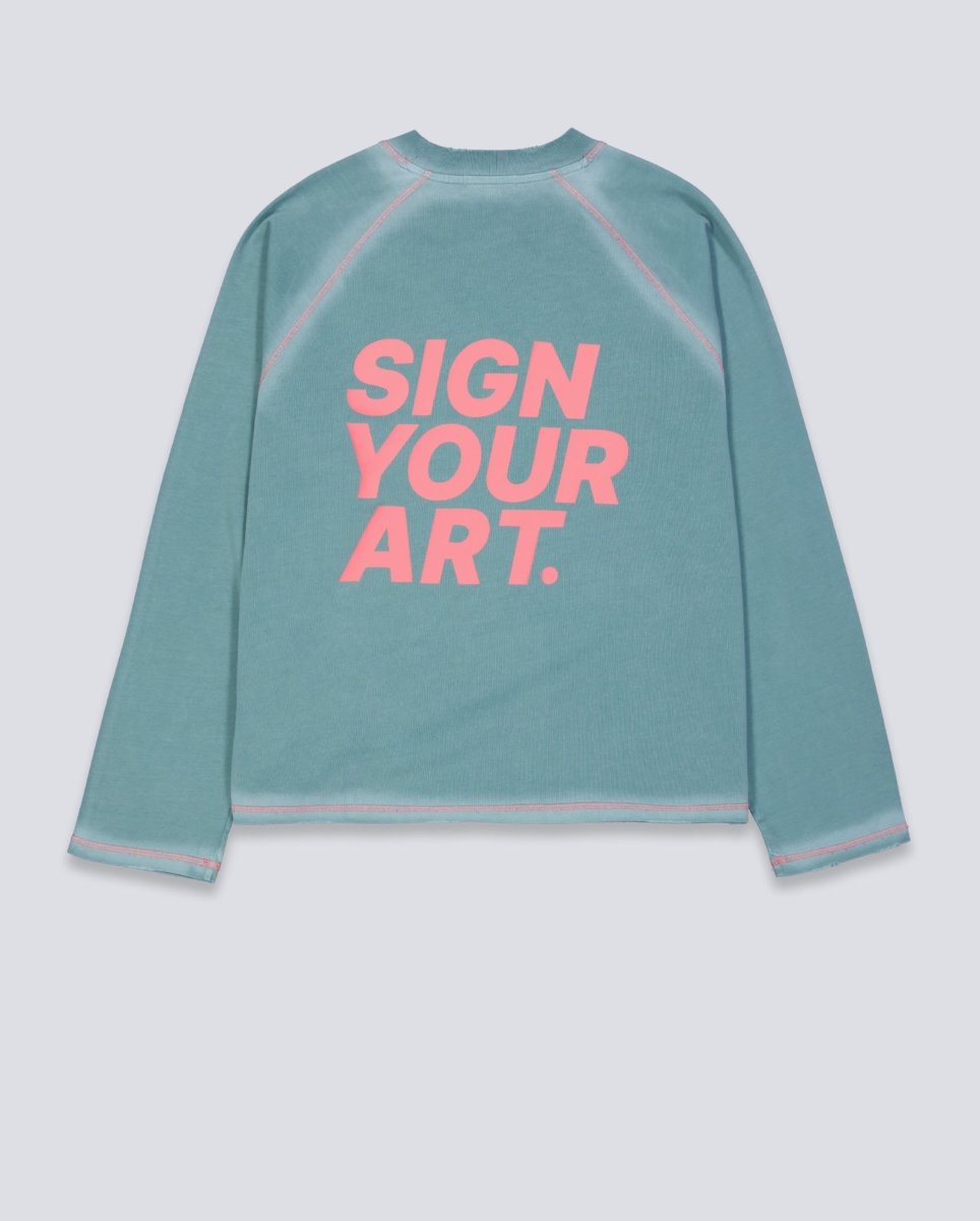 Camiseta Coolway Split Aqua Verde Unisex