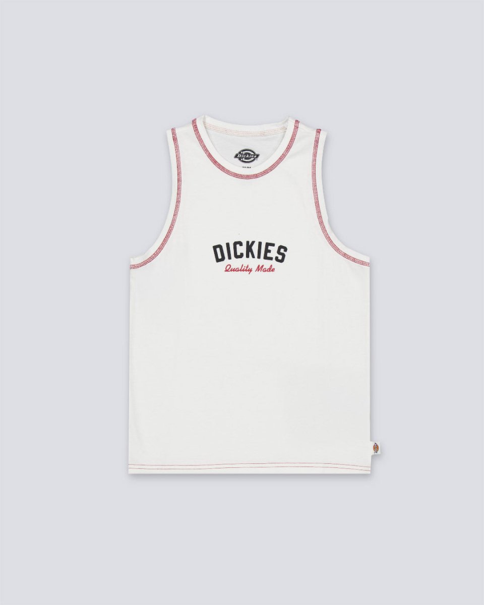 Top Dickies Racer Blanco Mujer