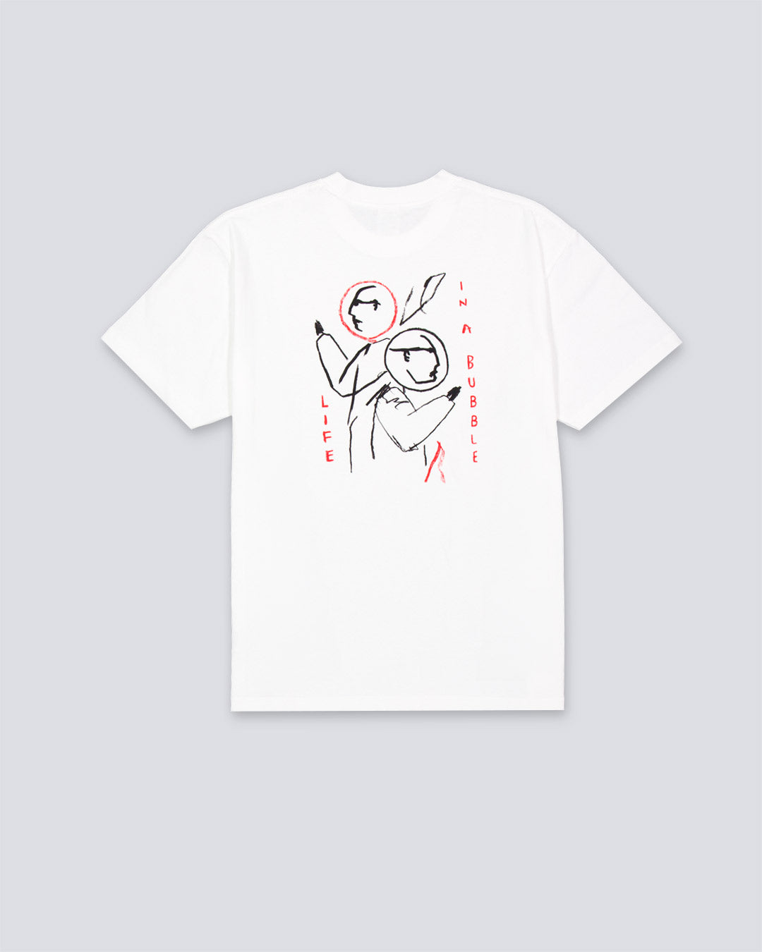 Camiseta Polar Skate Co Life in a Bubble Blanco Hombre