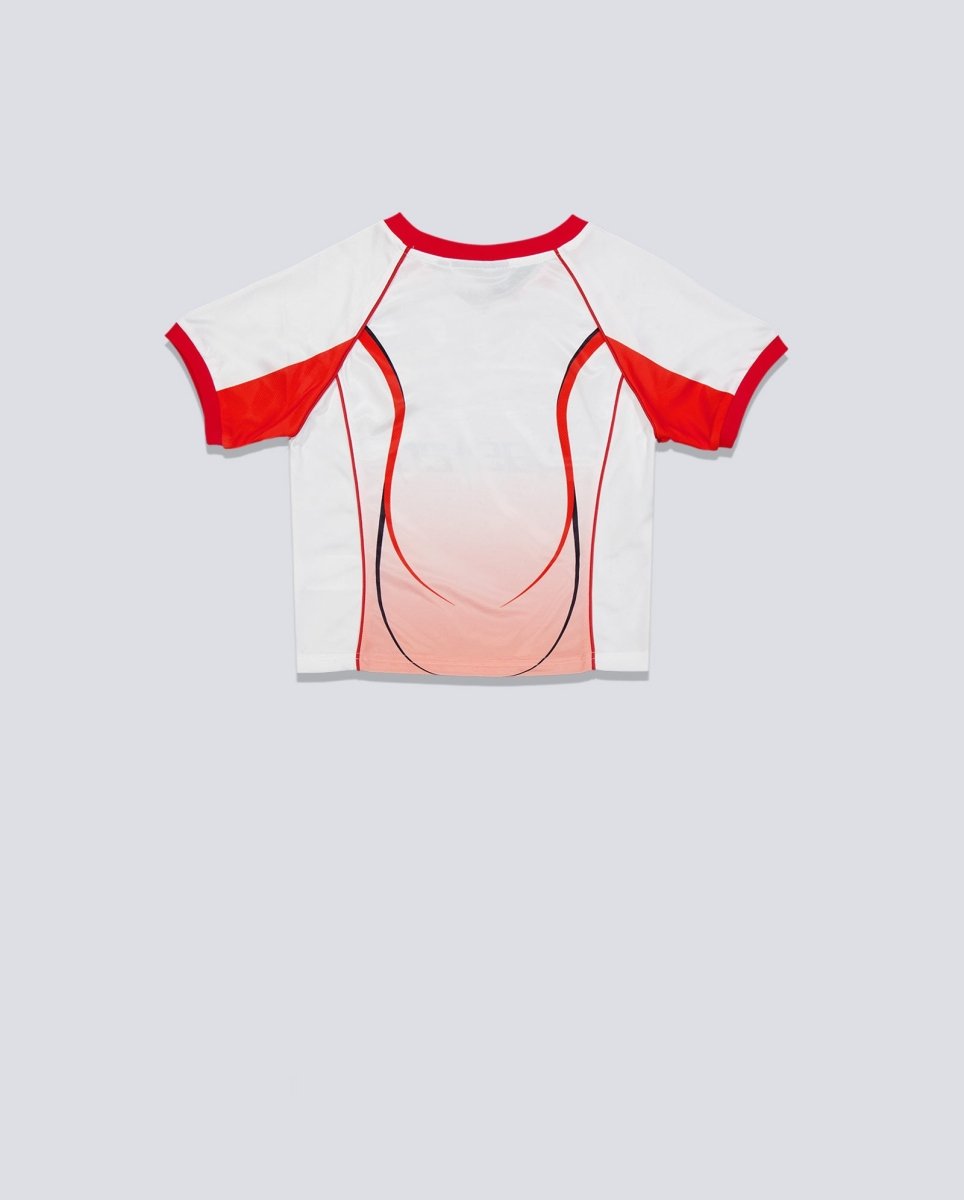 Camiseta Wasted Paris Spine Beige Y Rojo Mujer