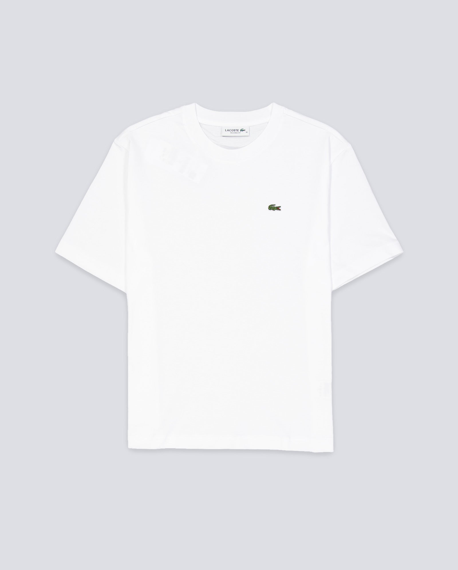 Camiseta Lacoste De Corte Holgado Blanco Mujer