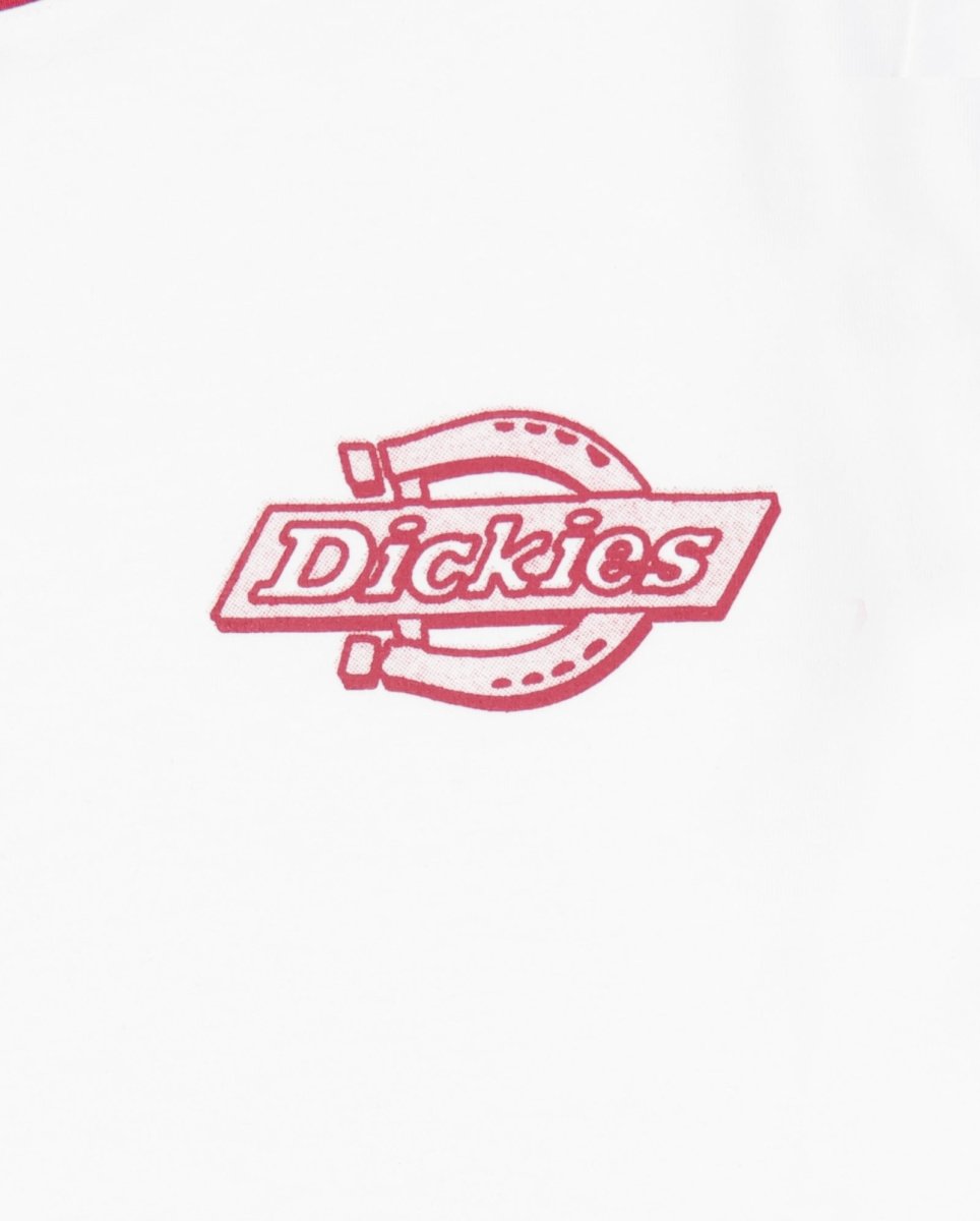 Camiseta Dickies Plainville Ringer Blanco Mujer