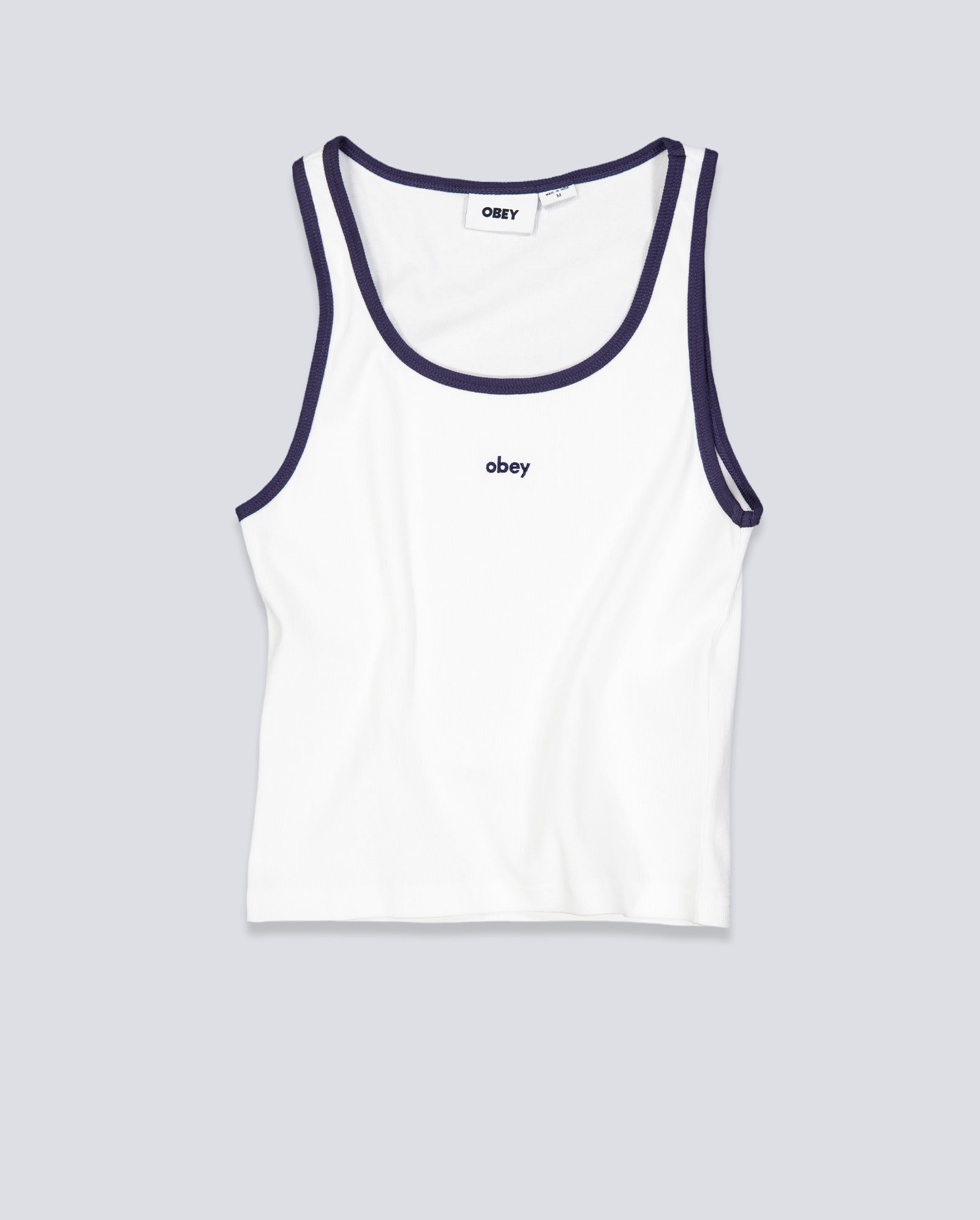 Top Tirantes Obey Loren Rib Blanco Mujer