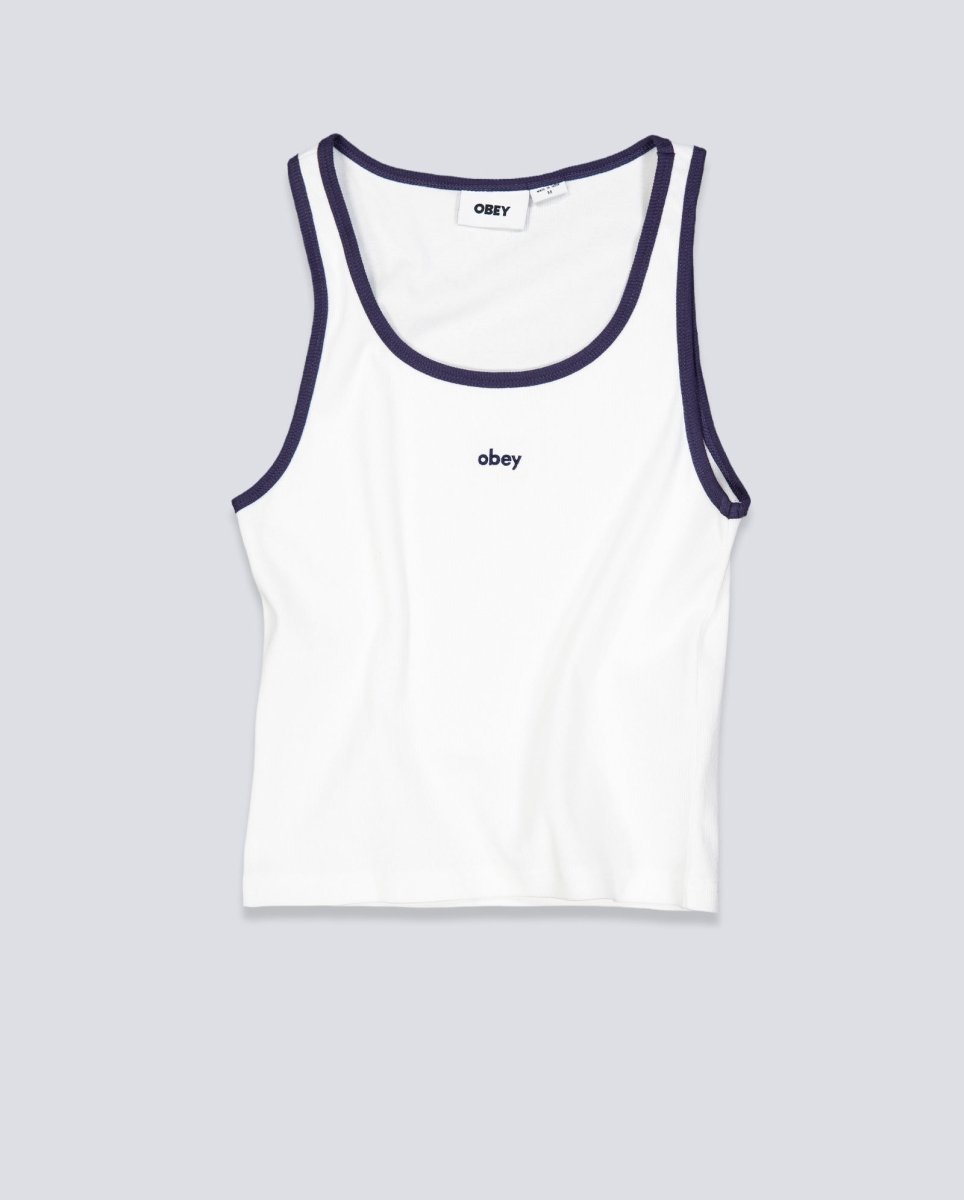 Top Tirantes Obey Loren Rib Blanco Mujer