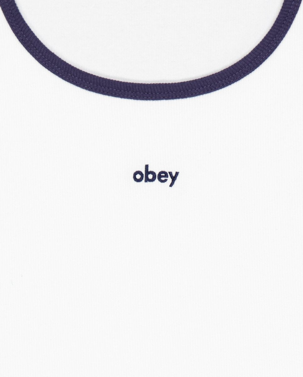Top Tirantes Obey Loren Rib Blanco Mujer
