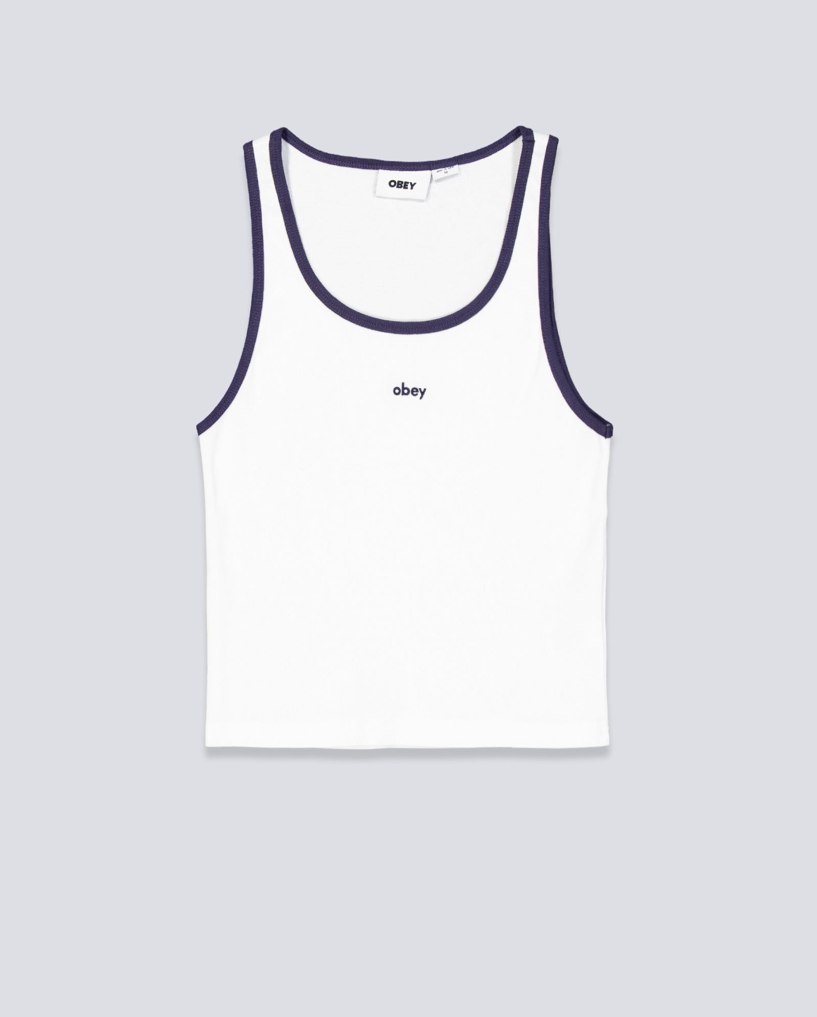 Top Tirantes Obey Loren Rib Blanco Mujer